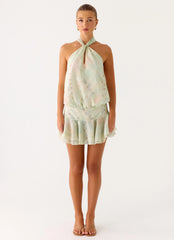 Beginning Mini Dress - Mystic Paisley