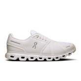 On Running Men's Cloud 6 Wide Shoes - White / White