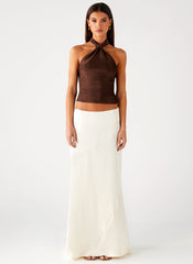 Amber Light Top - Chocolate