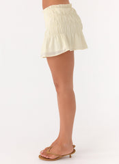Ellia Mini Skirt - Ivory