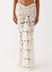 Fiorella Floret Maxi Skirt - Ivory