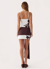 Laluma Mini Dress - White Tropic Floral