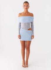 No Doubt Mini Dress - Blue