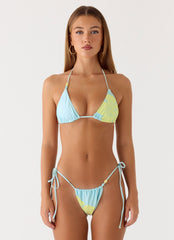 Ryland Bead Bikini Top - Pale Blue