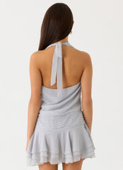 Mura Mini Dress - Misty Blue