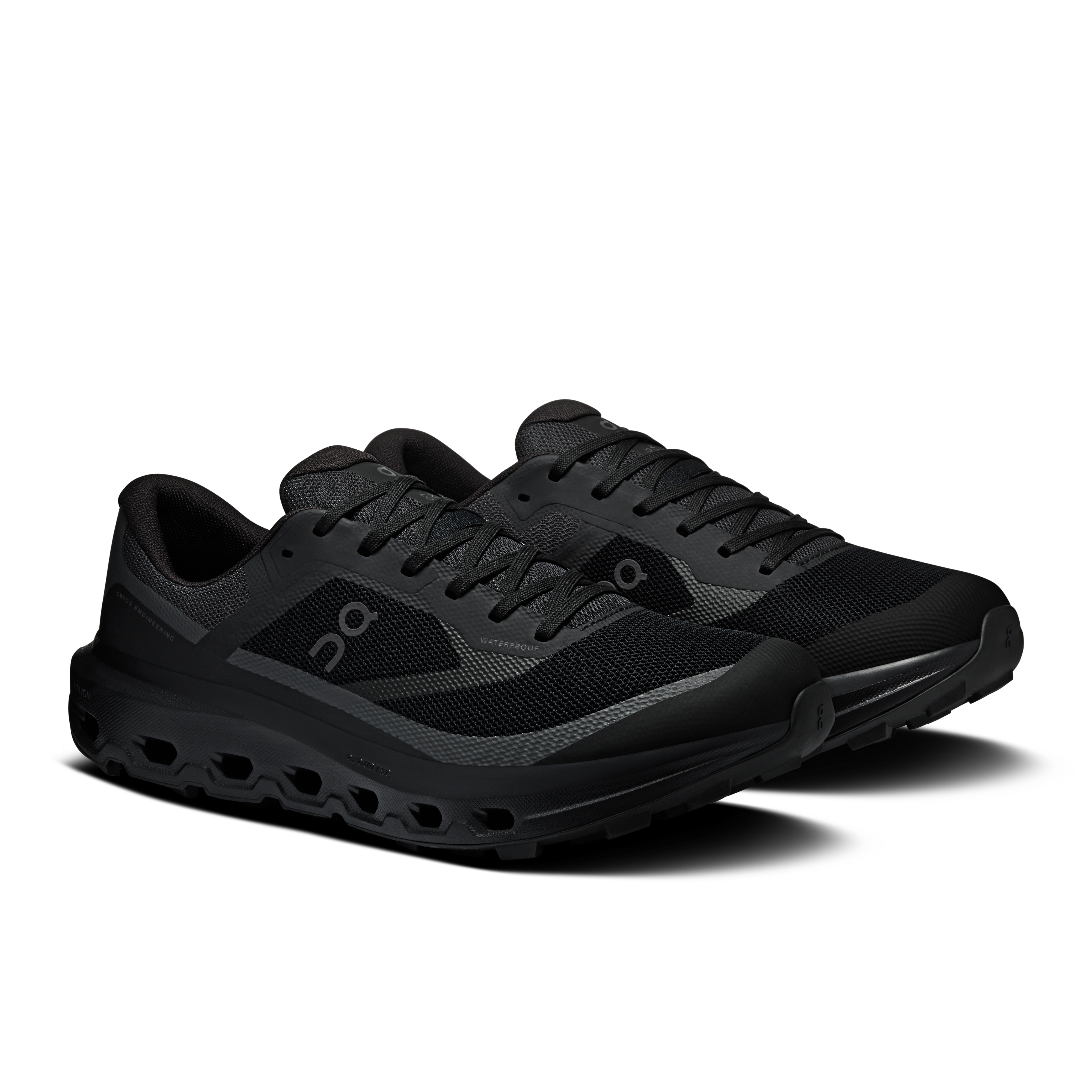 On Running Men's Cloudvista 3 Waterproof Shoes - Black / Black