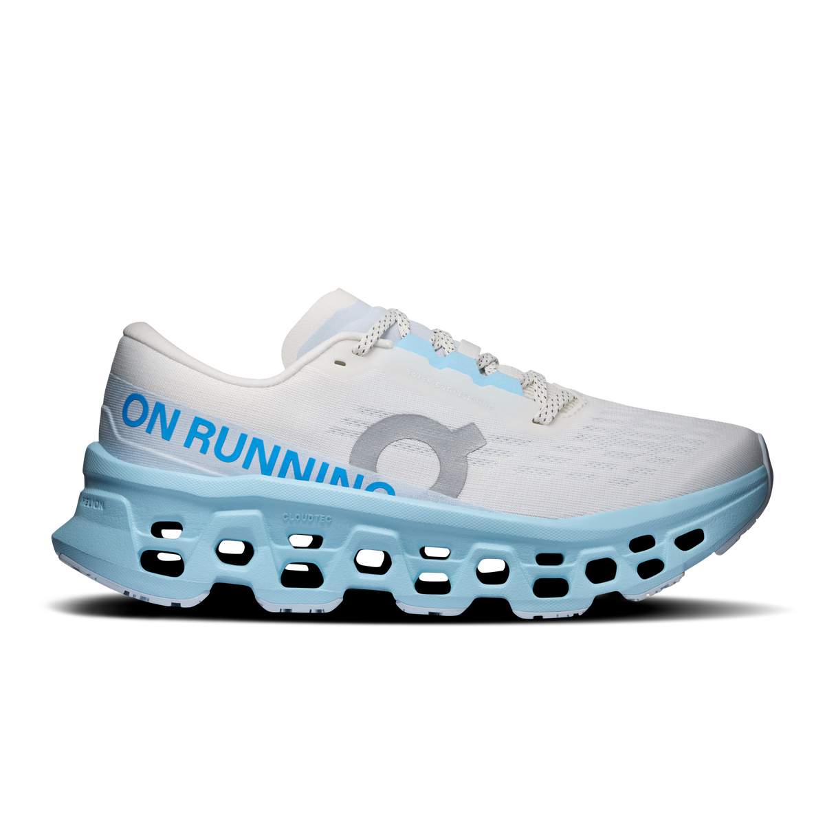 On Running Women's Cloudmonster 3 Shoes - Ivory / Topaz