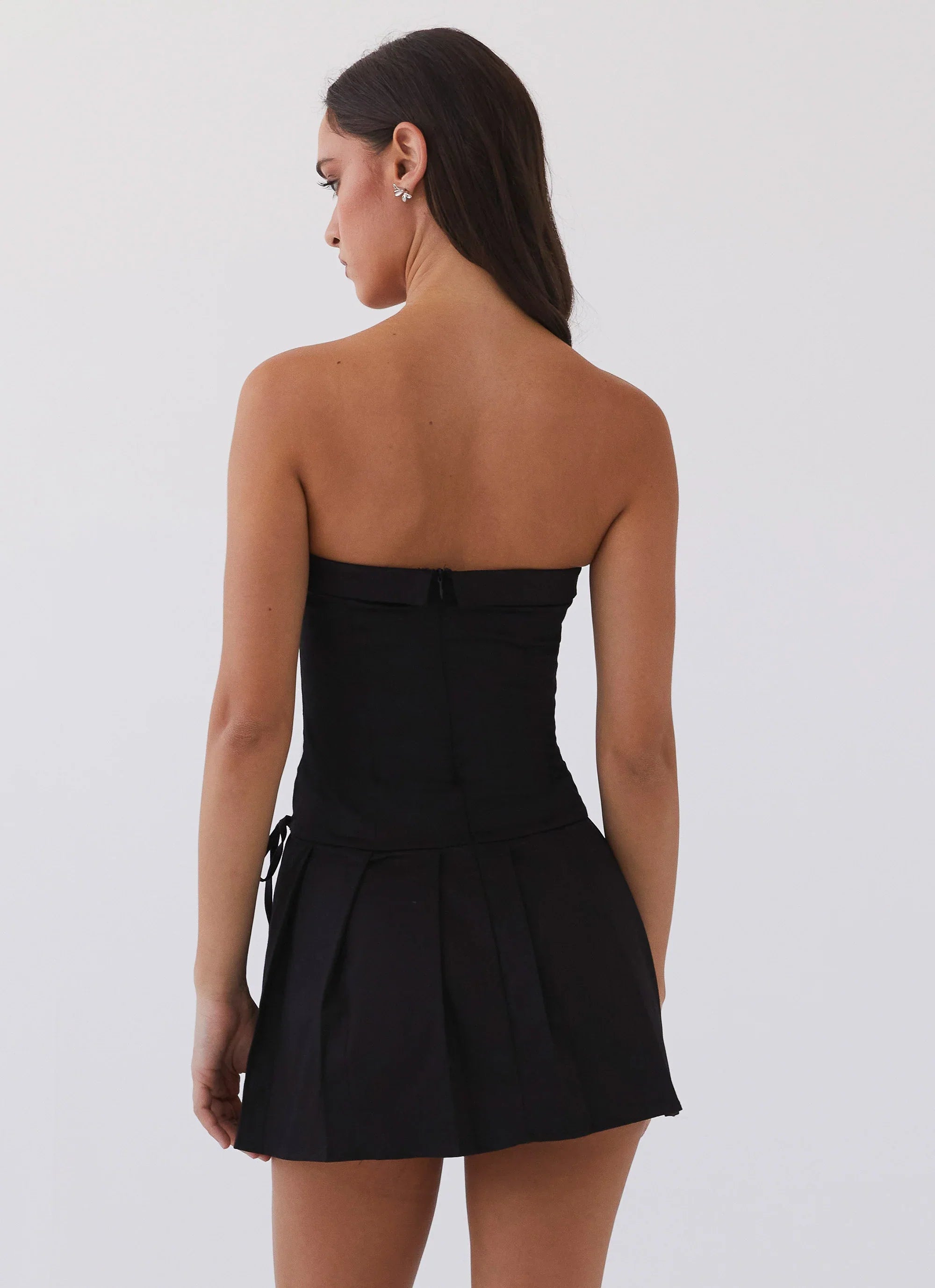 Calling The Shots Mini Dress - Black