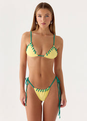 Alvana Bikini Top - Bright Lemon