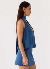 Celestin Top - Washed Navy