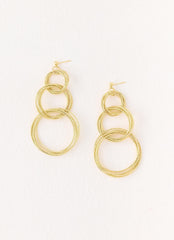 Circuit Earrings - Gold