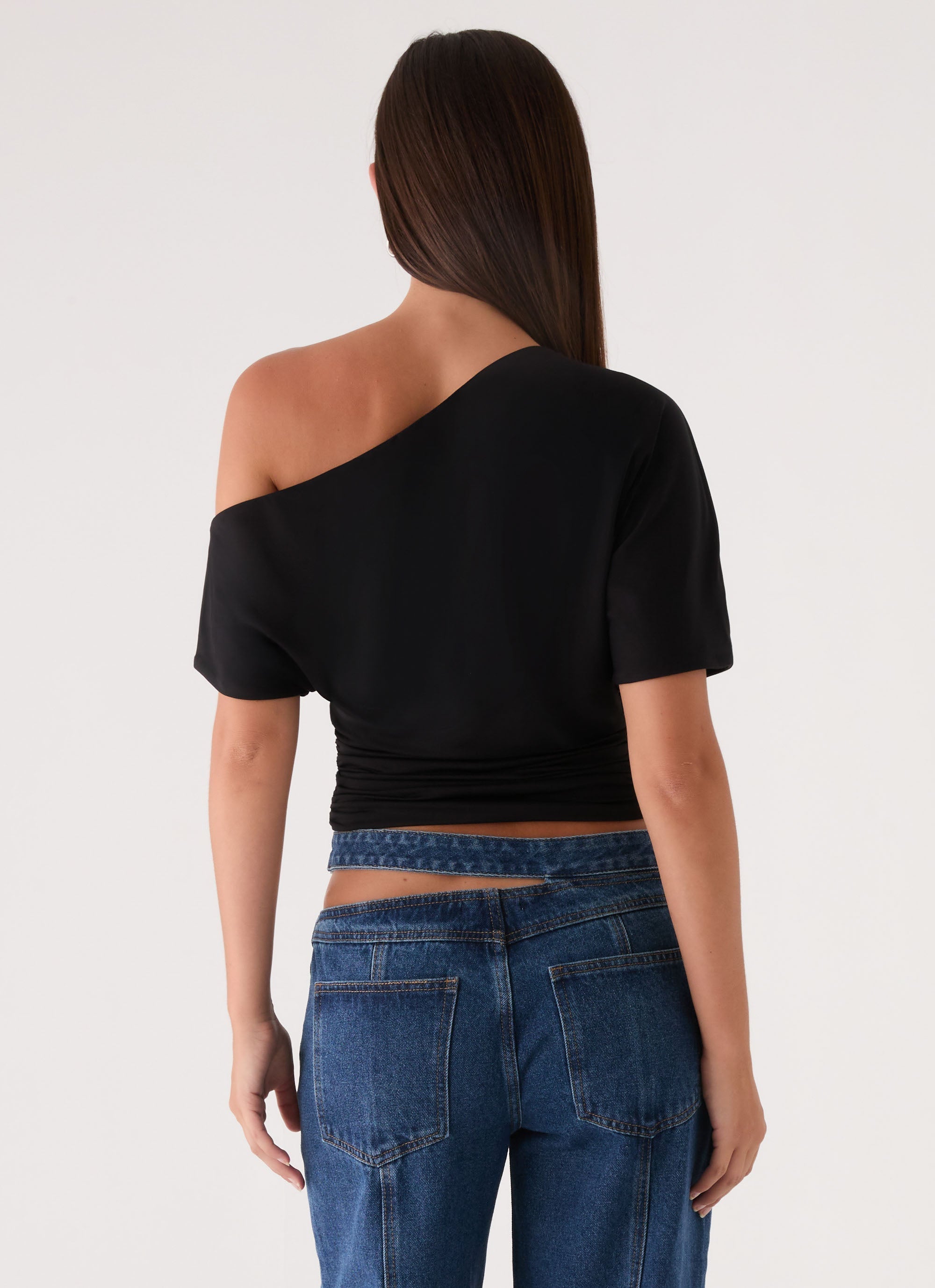 Janni Off Shoulder Top - Black