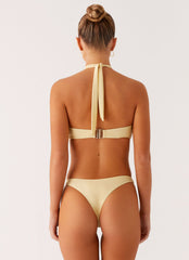 Kivara Bikini Top - Yellow