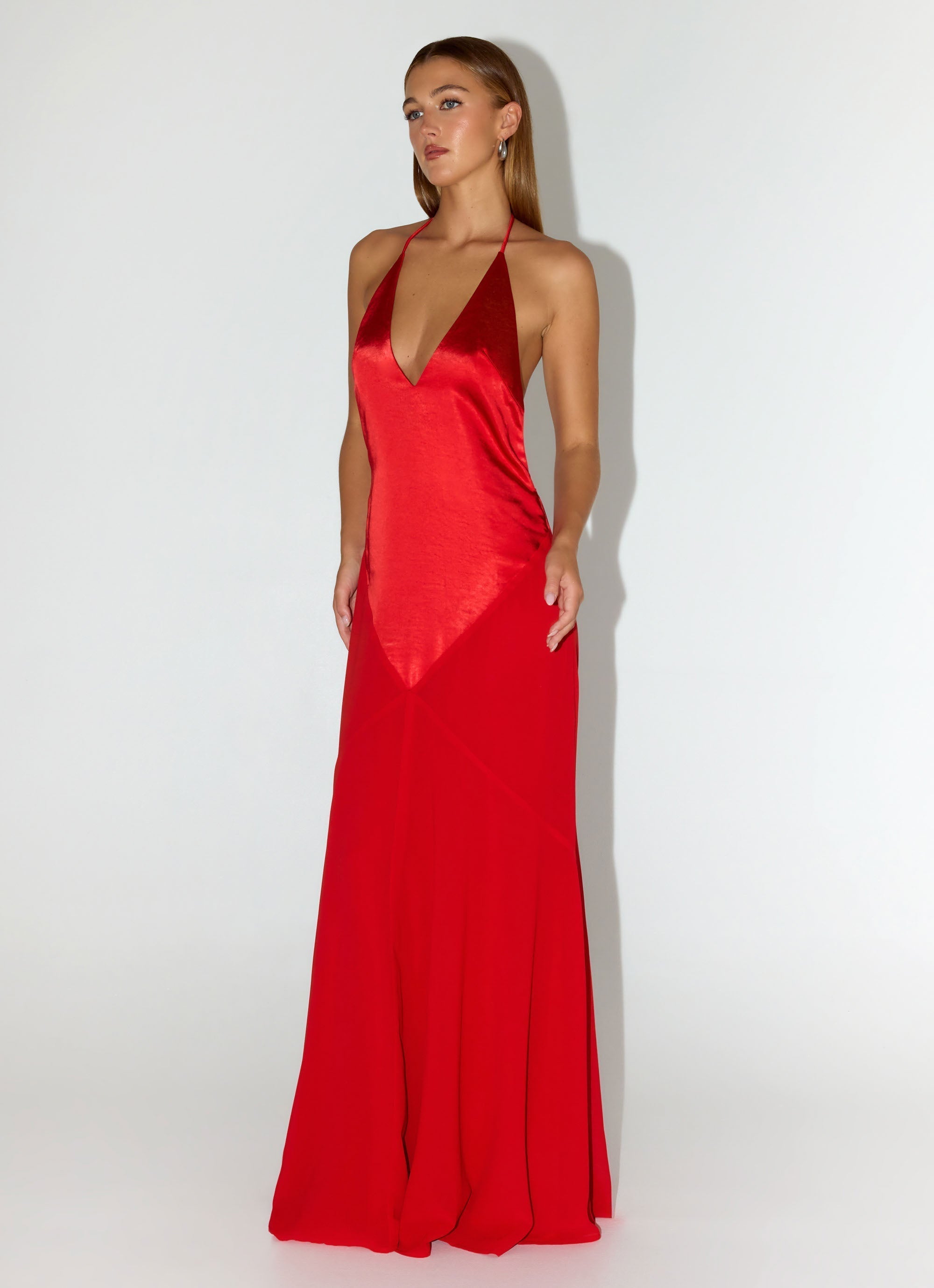 Leilah Maxi Dress - Cherry
