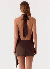 Power Up Mini Dress - Rose Taupe
