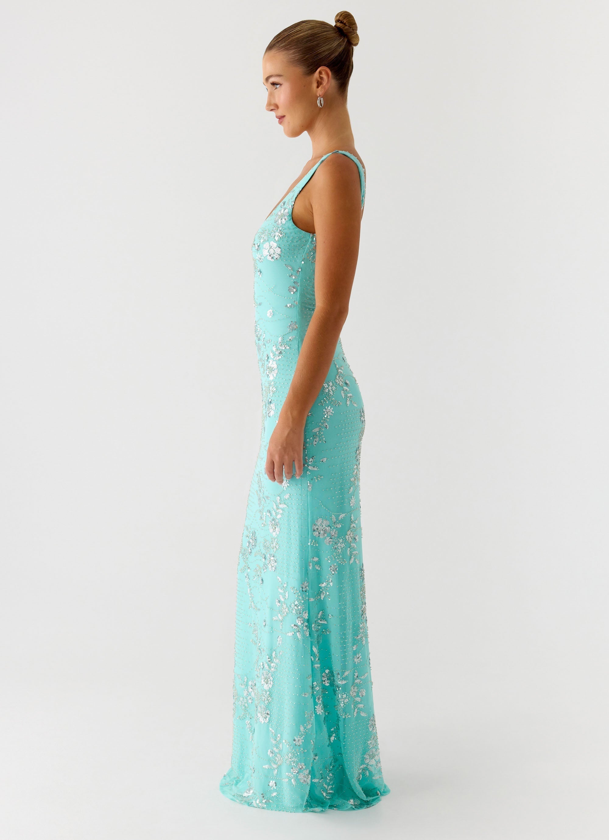 Silvana Maxi Dress - Aqua