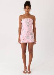 Solaire Strapless Corset Top - Pink