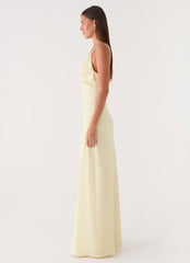 Tove Lace Maxi Dress - Yellow