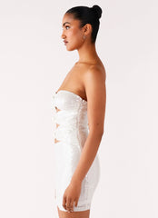 Clyra Sequin Mini Dress - Ivory