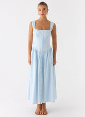 Emmalina Midi Dress - Blue